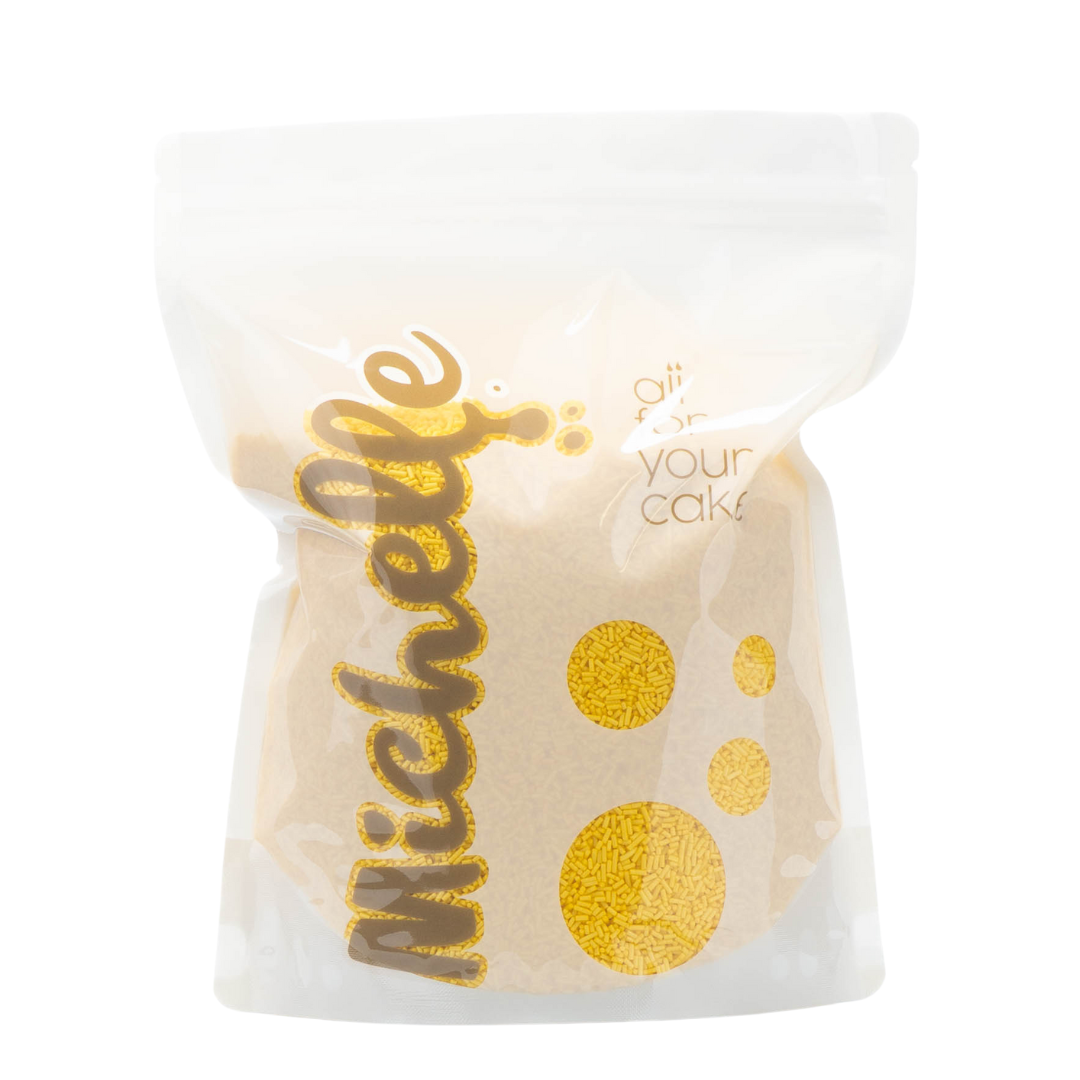 Cukrový posyp - Tyčinky žlté perleťové 1kg