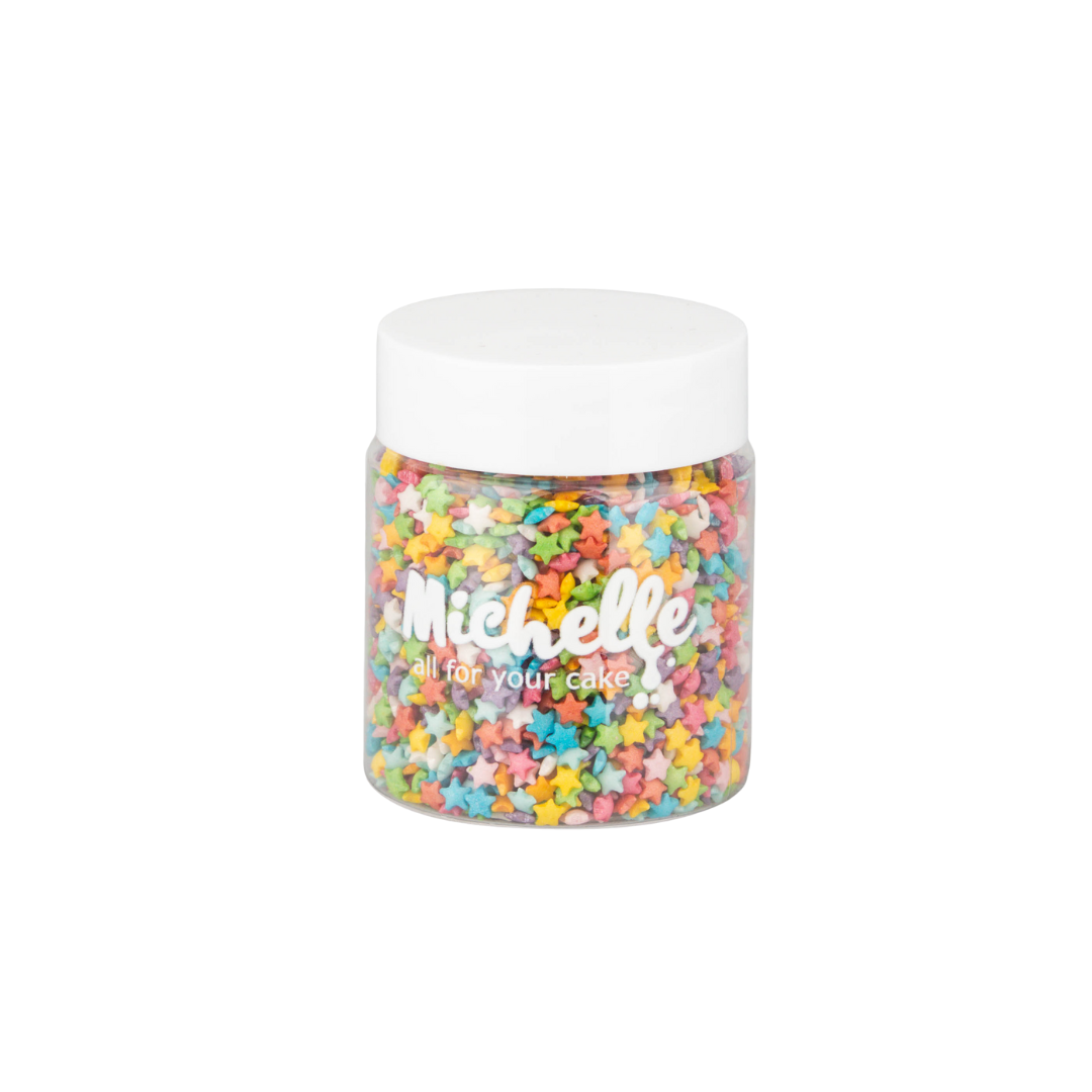 Cukrový posyp - Mini hviezdičky dúhové 35g