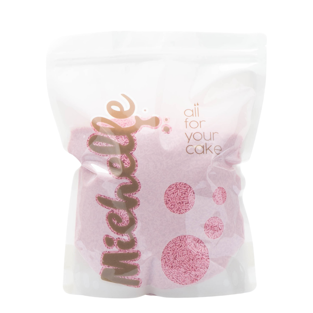 Cukrový posyp - Tyčinky ružové perleťové 1kg