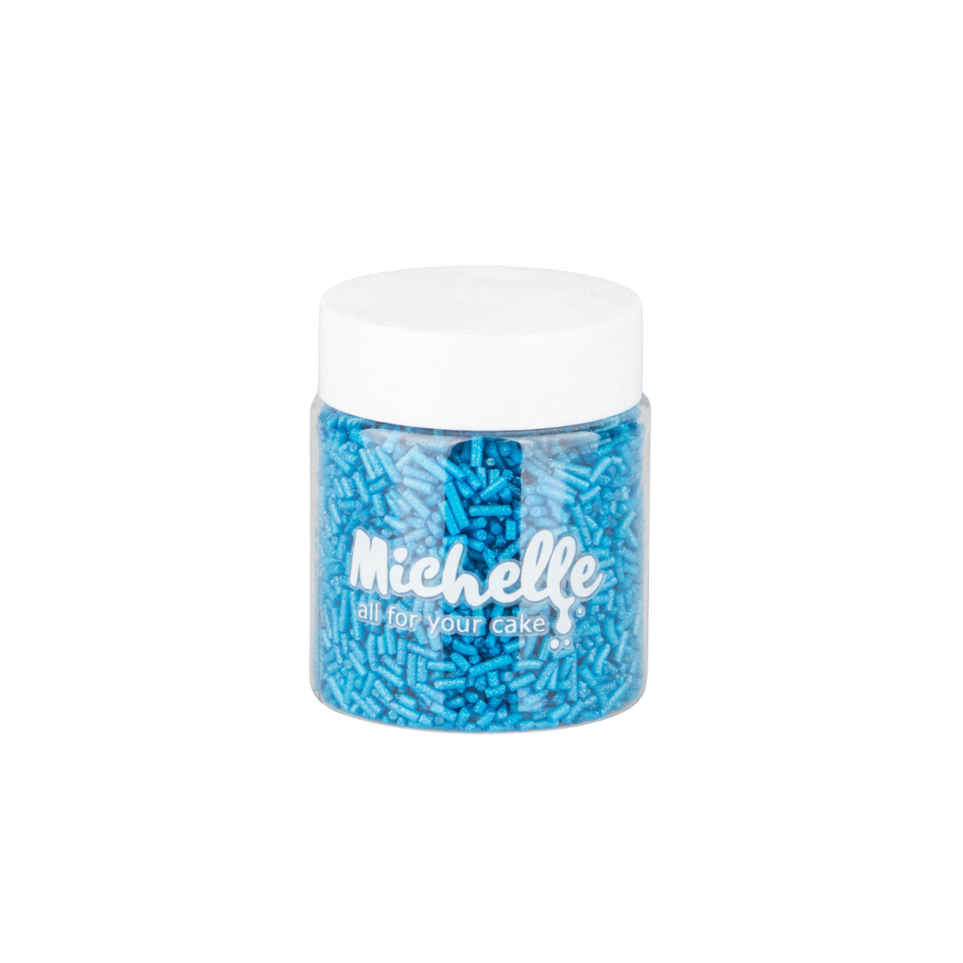Cukrový posyp - Tyčinky modré perleťové 40g