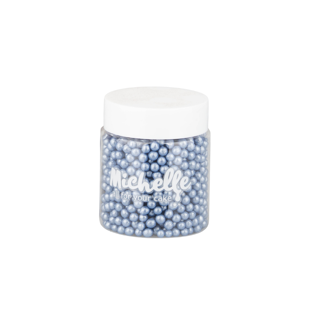 Cukrový posyp - Perly INDIGO BLUE perleťové 4mm 45g