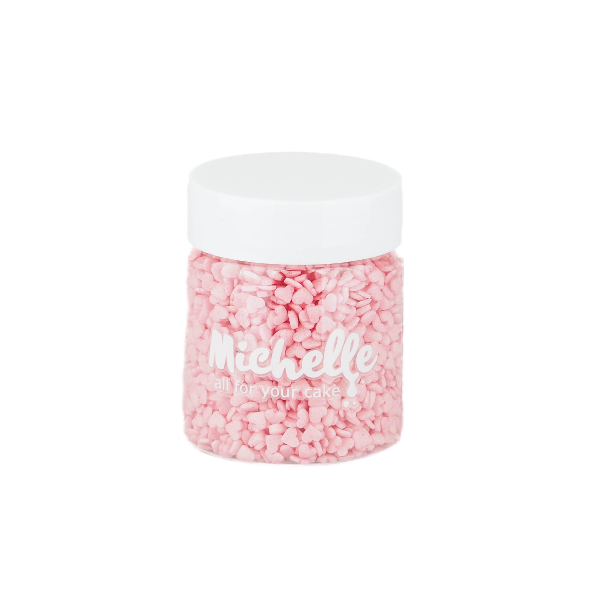 Cukrový posyp - Perleťové mini srdiečka ružové 40g