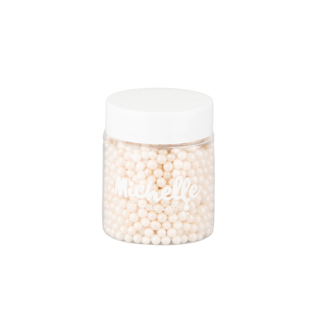 Cukrový posyp- Perly biele perleťové 45g